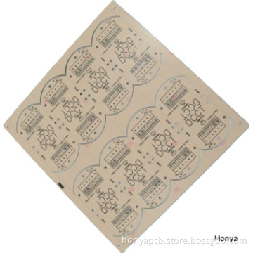Single Side PCB with Cem-1, Black Silkscreen (RoHS)